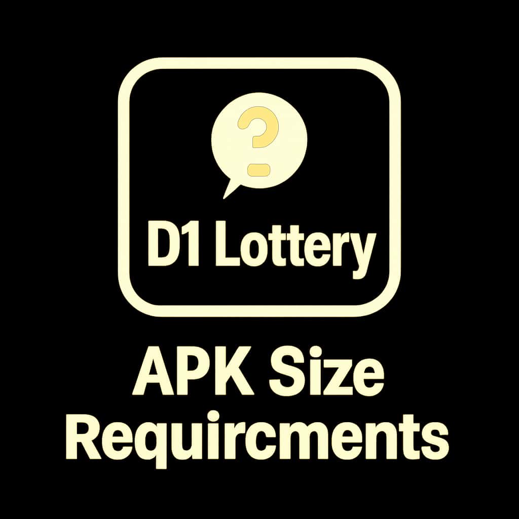 Icon representing D1 Lottery APK Size Requirements.