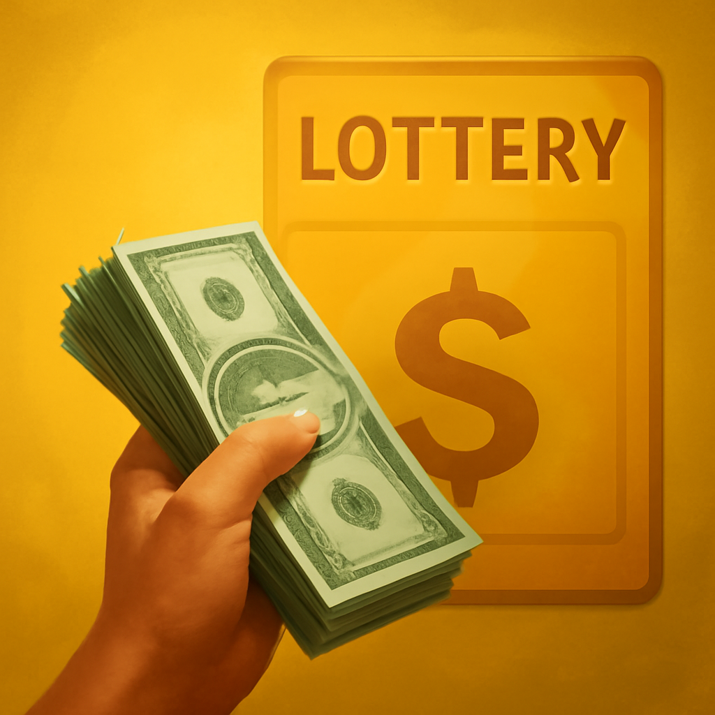 A badge illustrating the guide for installing D1 Lottery on iOS.