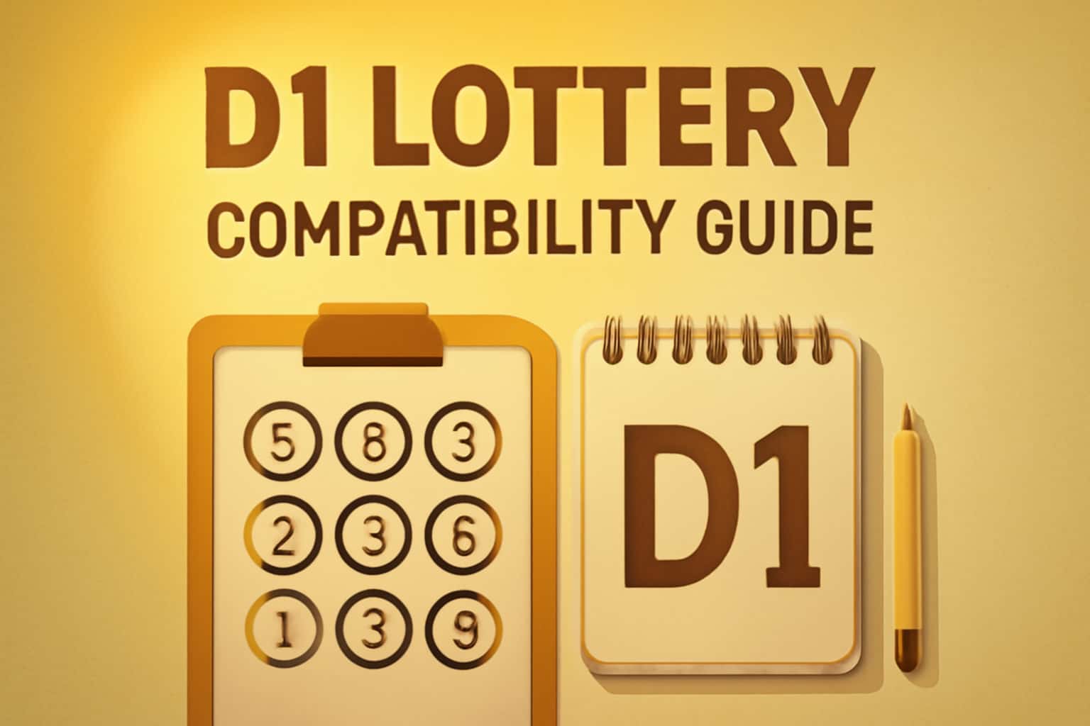 An informative visual representation of the D1 Lottery Compatibility Guide