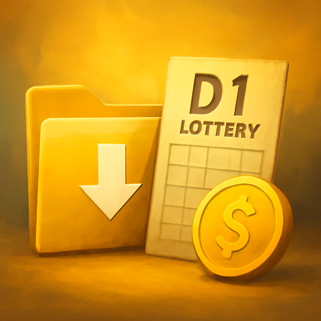 An educational diagram detailing the steps for installing D1 Lottery on various devices.