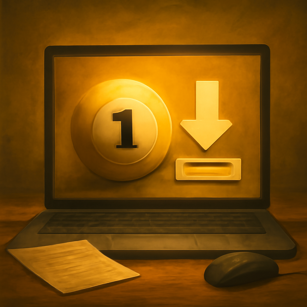 An educational diagram detailing the steps for installing D1 Lottery on various devices.