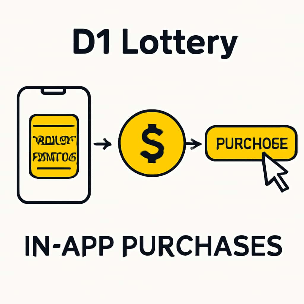 Diagram explaining D1 Lottery In-App Purchases