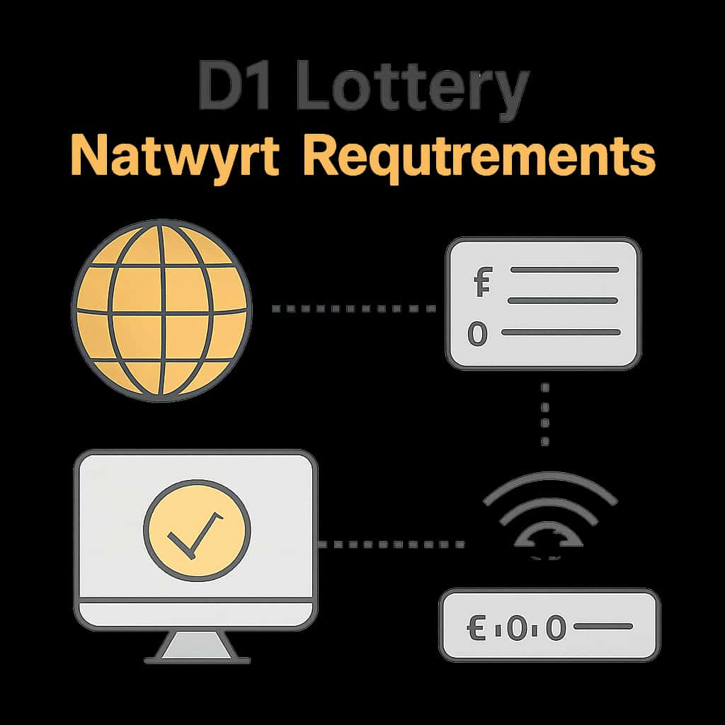 An educational diagram about D1 Lottery Network Requirements.