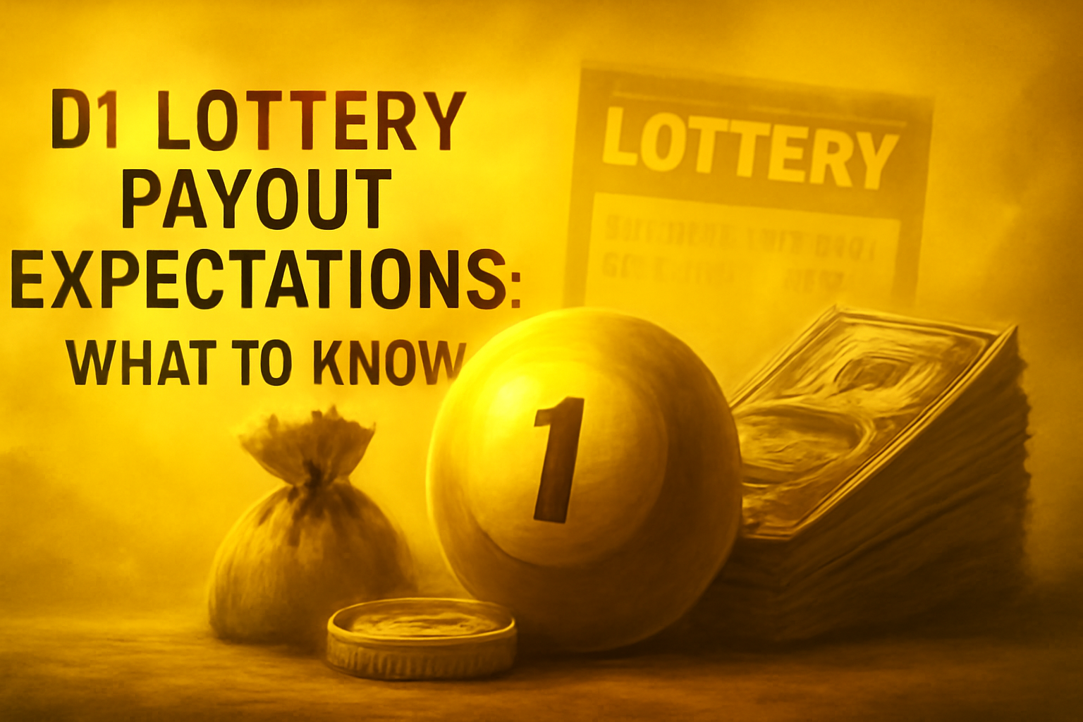 Informational scene depicting the D1 Lottery Download Guide.