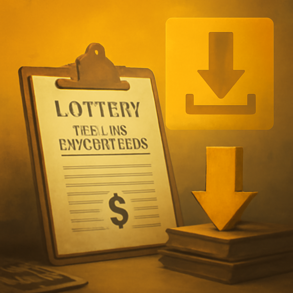 Illustration for D1 Lottery Download steps.