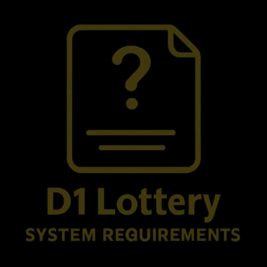 Icon representing D1 Lottery System Requirements.