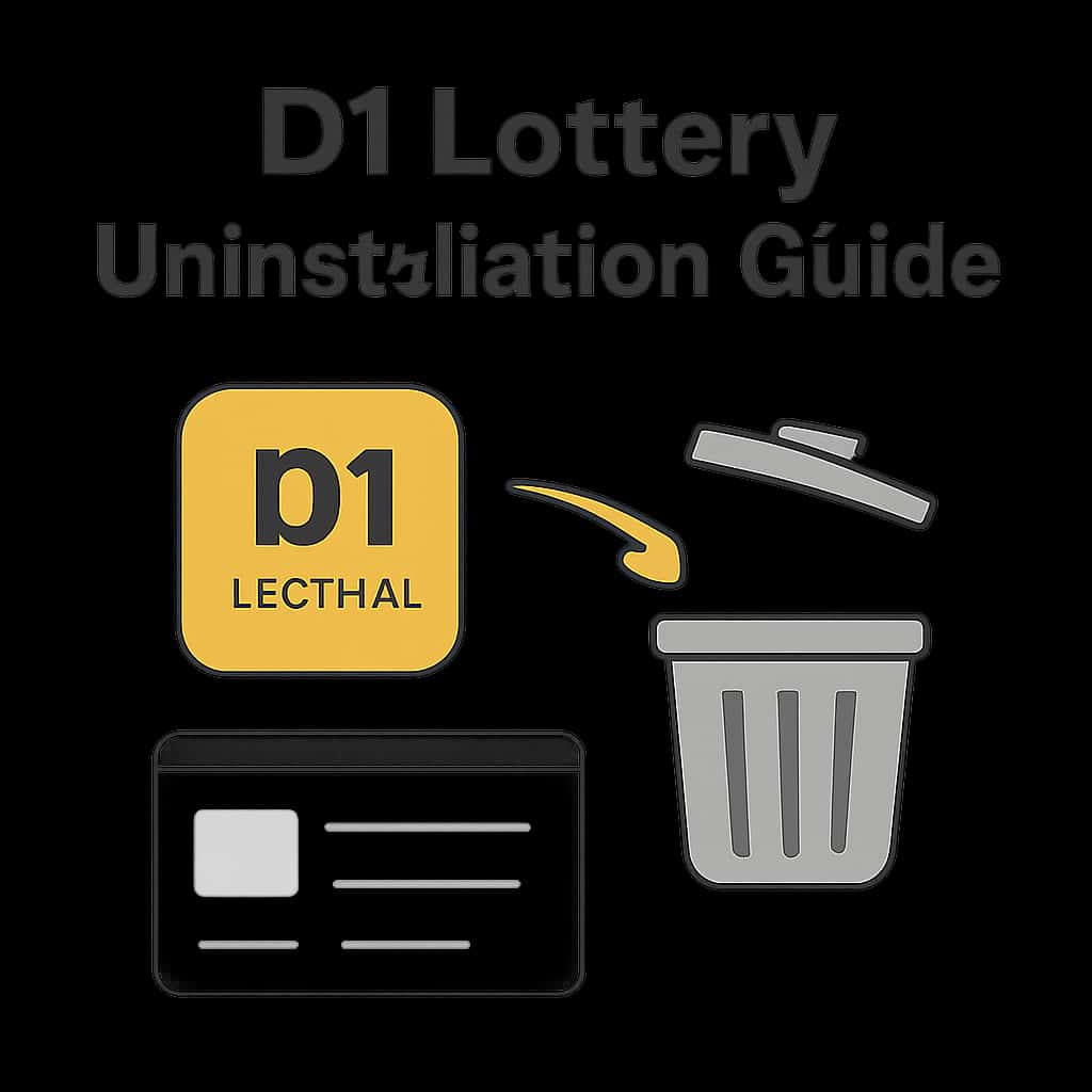 An educational diagram about the D1 Lottery Uninstallation process.