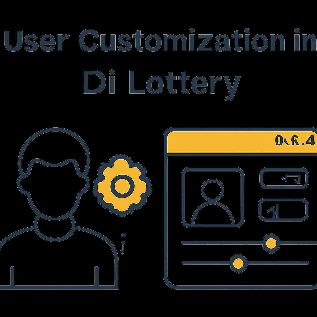 An educational diagram showing the various customization options available in D1 Lottery.