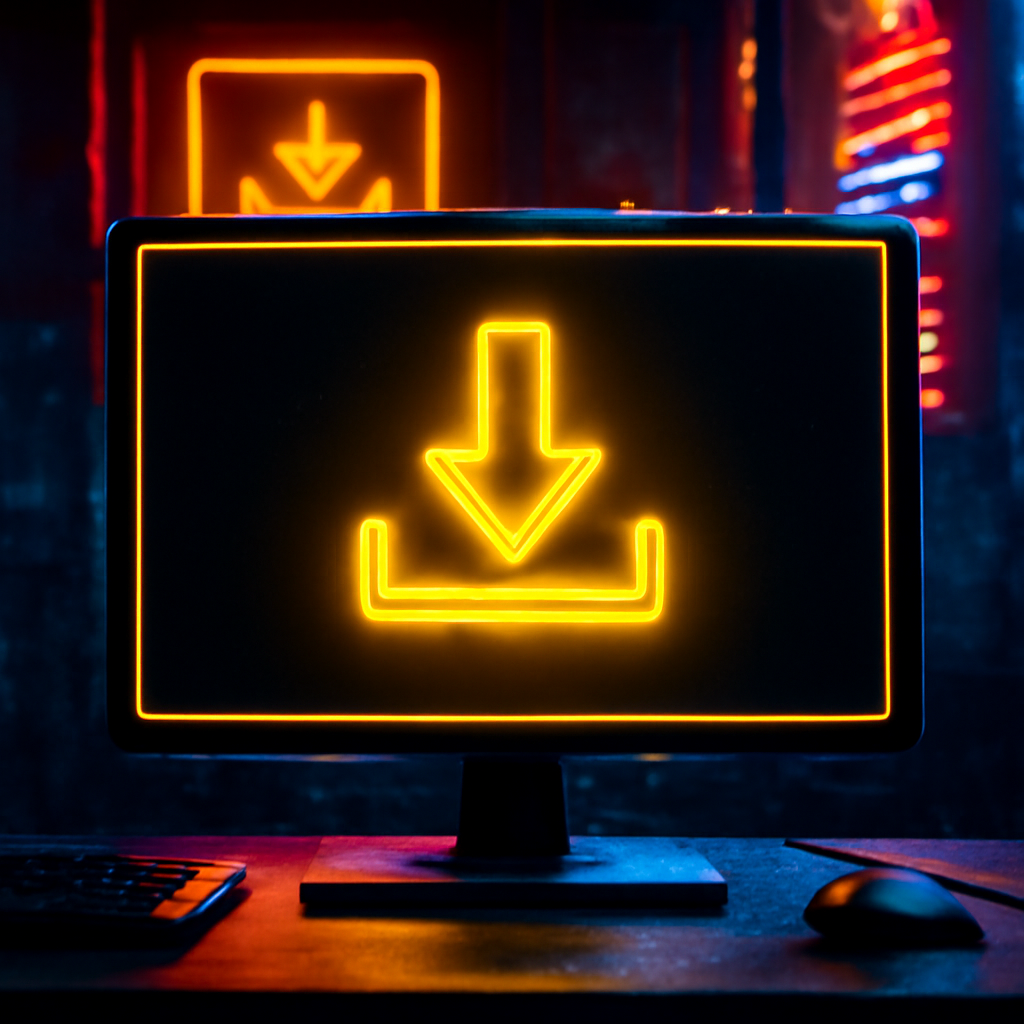 Illustration for D1 Lottery Download steps.