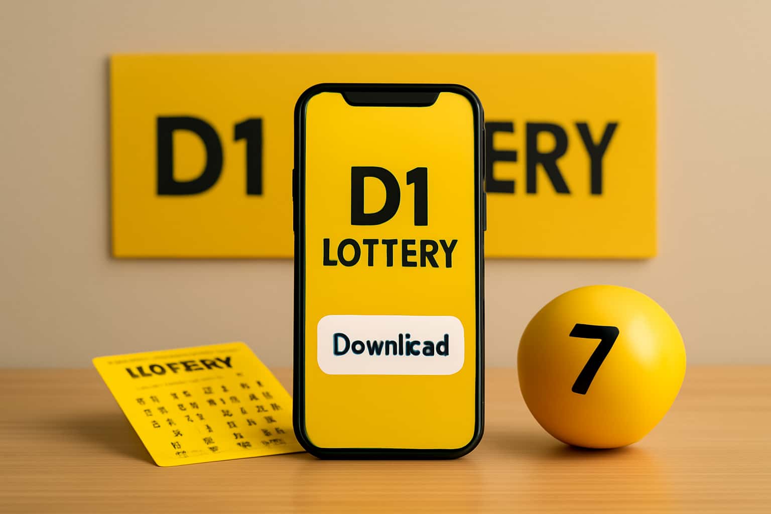 Informational scene about D1 Lottery Download featuring clear text.