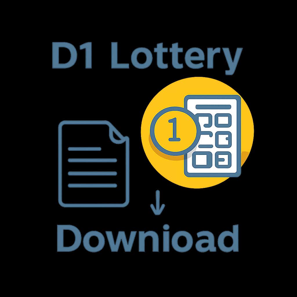 Diagram explaining the D1 Lottery Download process.