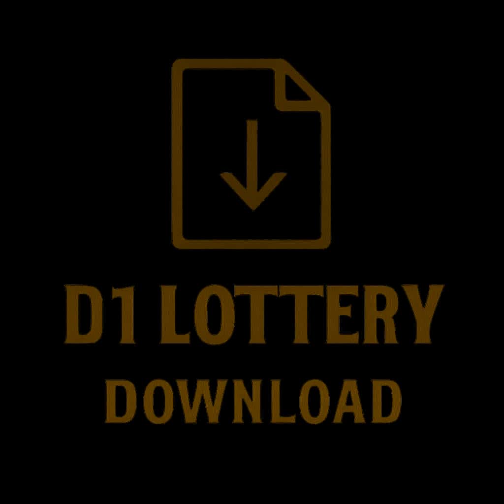 Icon representing D1 Lottery Download in a neutral style.