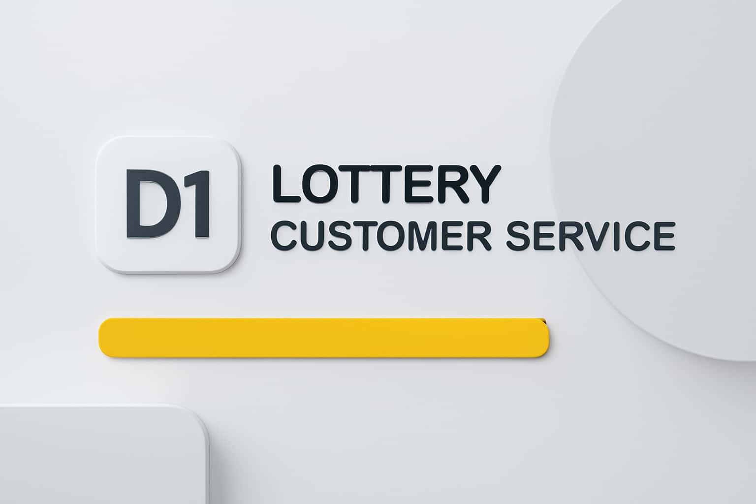 D1 Lottery Customer Service Interface