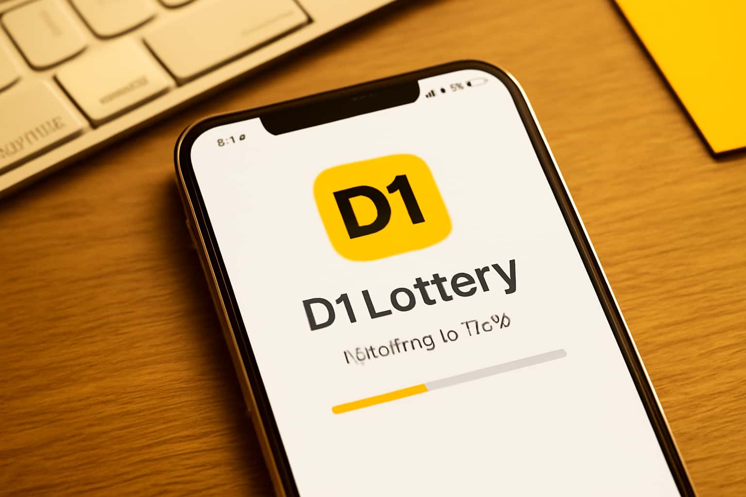 An informational graphic about the steps to install D1 Lottery on iOS.