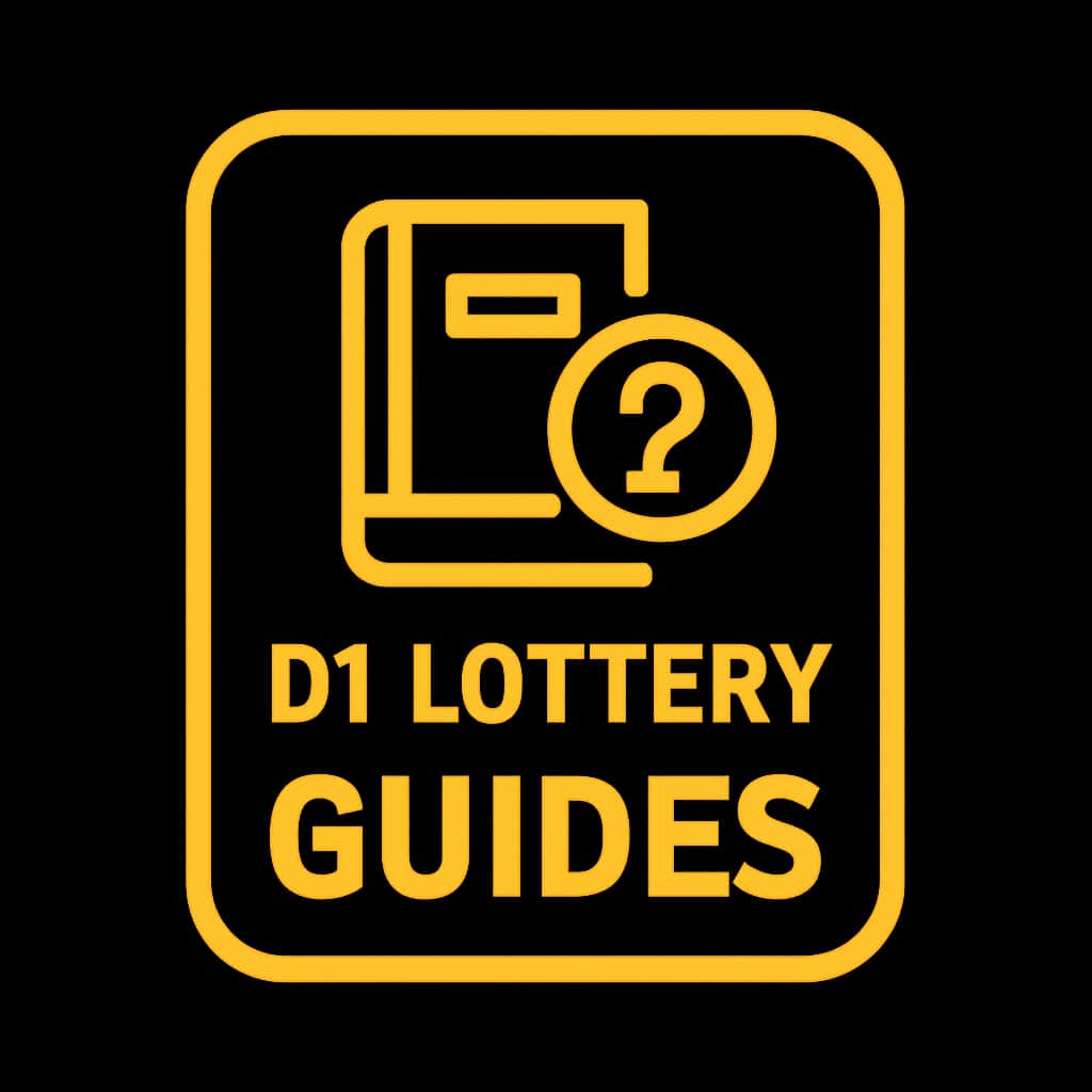 Icon representing D1 Lottery Guides in a minimal design.