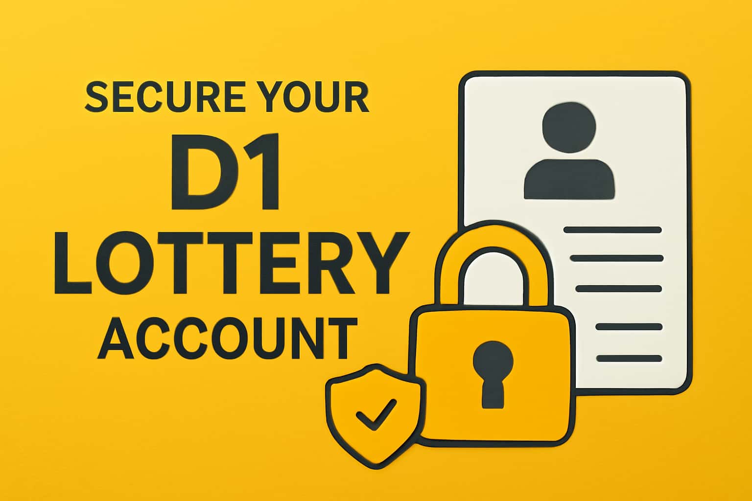 An informative scene depicting the process of securing a D1 Lottery account.