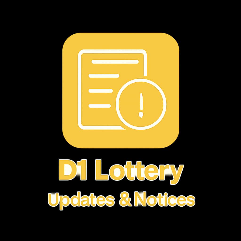 Icon representing D1 Lottery Updates & Notices.